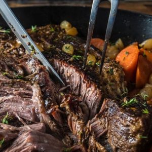 Pot Roast on a grill