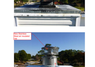 Stainless Steel Air Insulated Chimney Cap Pensacola