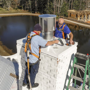 Chimney repair technician