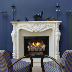 Non-vented gas log set