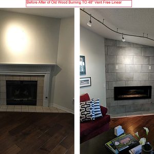 Linear Fireplace Face Lift Pensacola-Destin FL