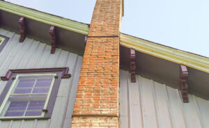 Leaning chimney damage repair in Pensacola FL and Destin FL