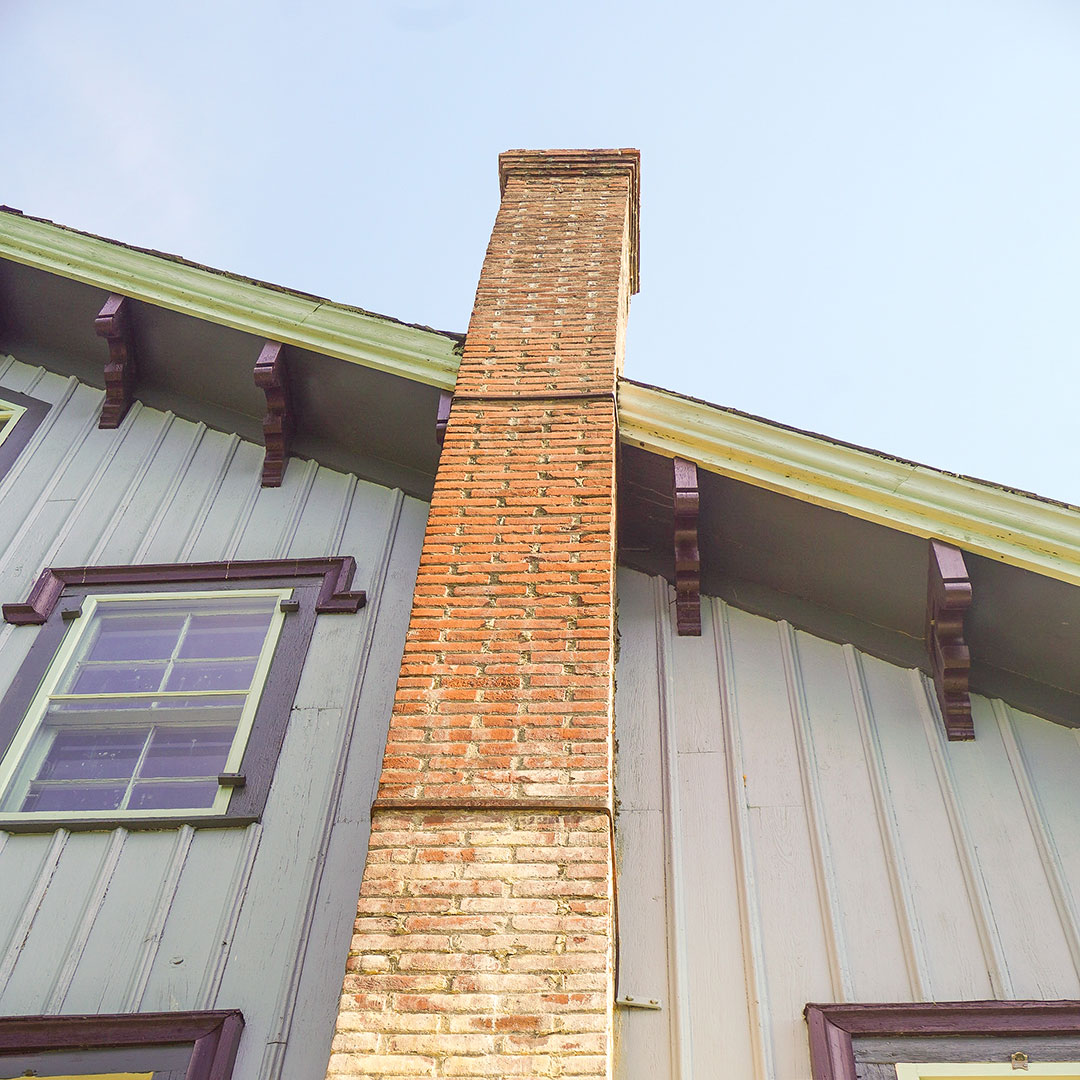 Leaning chimney damage repair in Pensacola FL and Destin FL