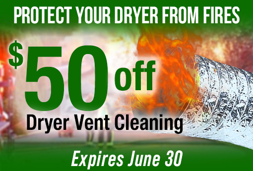 $50 off dryer vent cleaning service