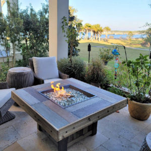 fire table outdoor fire feature
