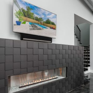 checkered fireplace wall doodlebuggers pensacola destin florida